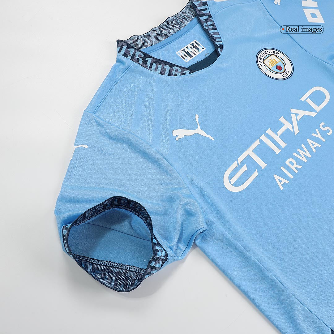 Tricouri Fotbal Manchester City HAALAND #9 Acasă 2024/25 Authentic - UCL