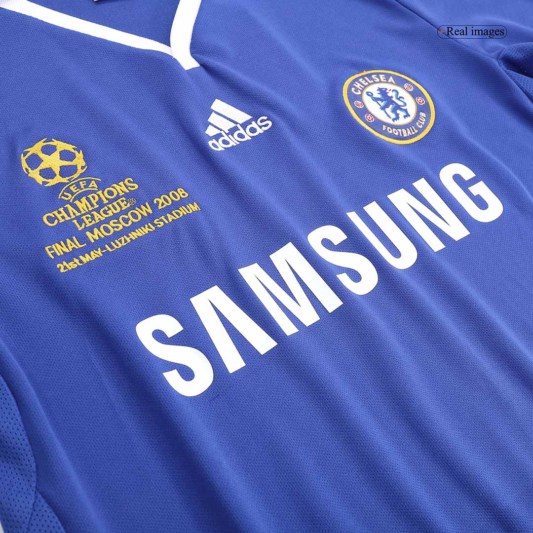 Tricouri Fotbal Vintage Chelsea Acasă 2008 - UCL Final