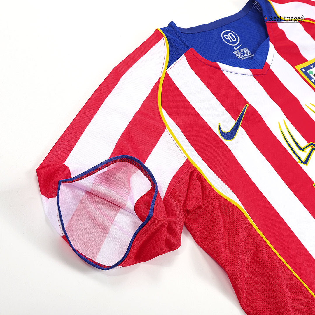 Tricouri Fotbal Vintage Atletico Madrid Acasă 2004/05