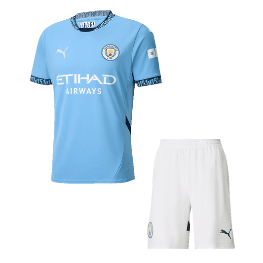Set Tricouri Fotbal Manchester City Acasă 2024/25.