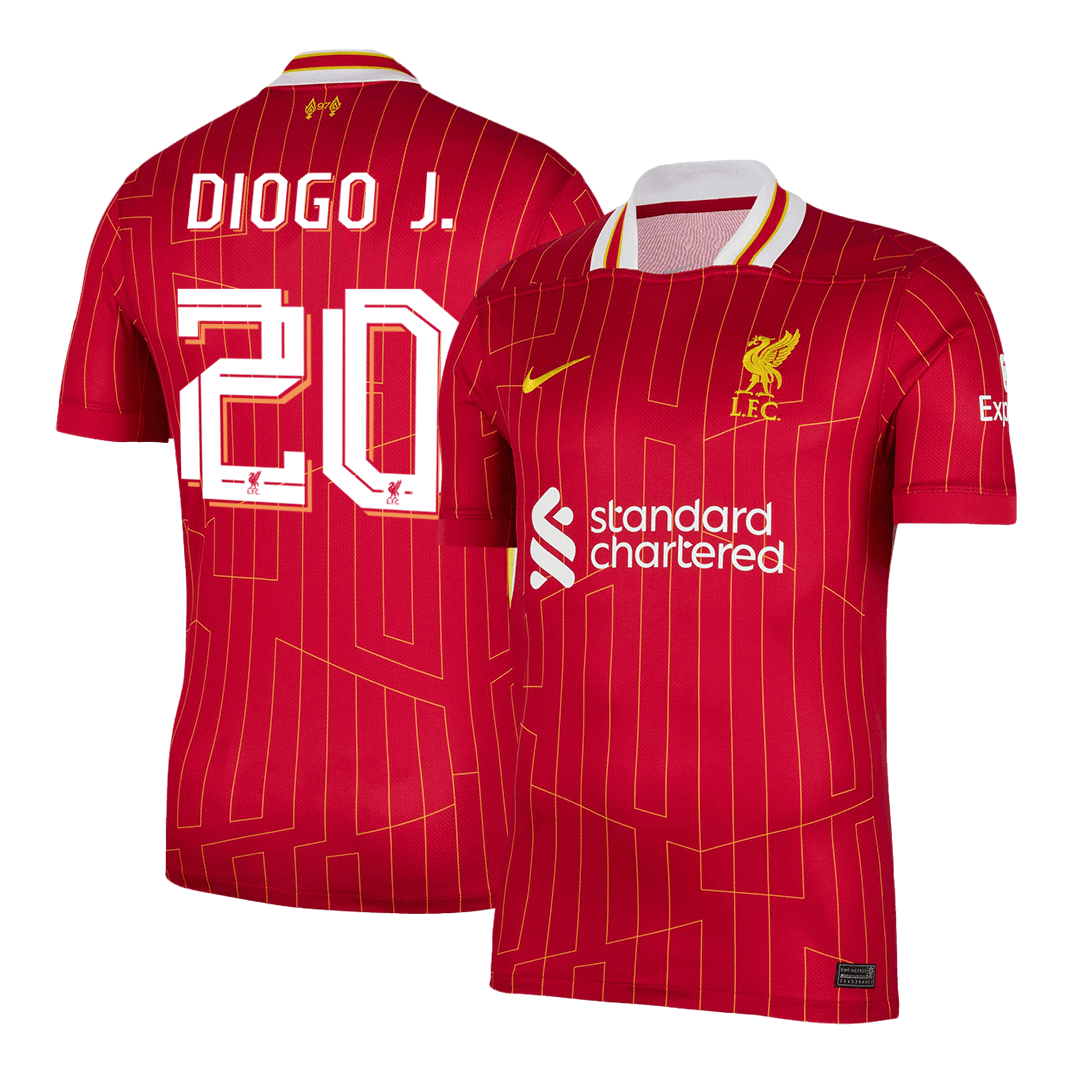 Tricouri Fotbal Liverpool DIOGO J. #20 Acasă 2024/25 UCL - Super