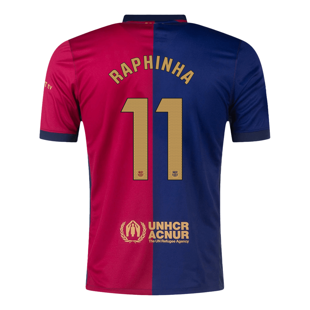 Tricouri Fotbal Barcelona RAPHINHA #11 Acasă 2024/25 - Super