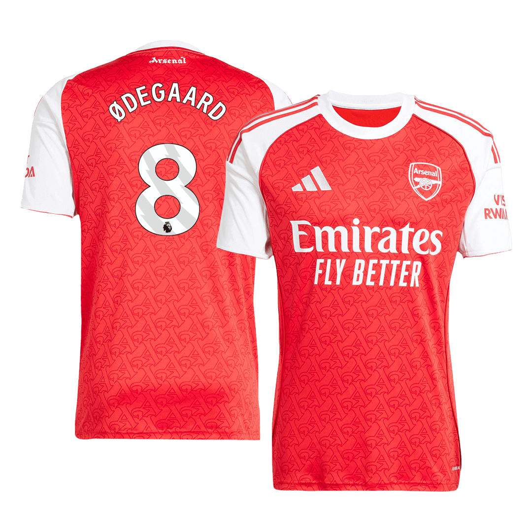 Tricouri Fotbal Arsenal ØDEGAARD #8 Acasă 2025/26 - Premium