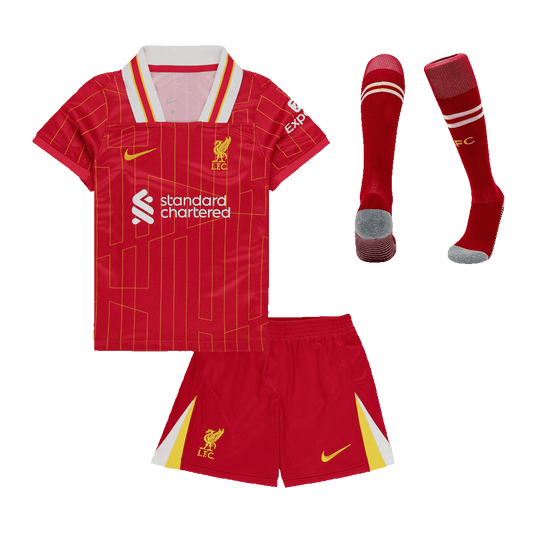 Set Tricouri Fotbal Liverpool Acasă 2024/25 Pentru Copii