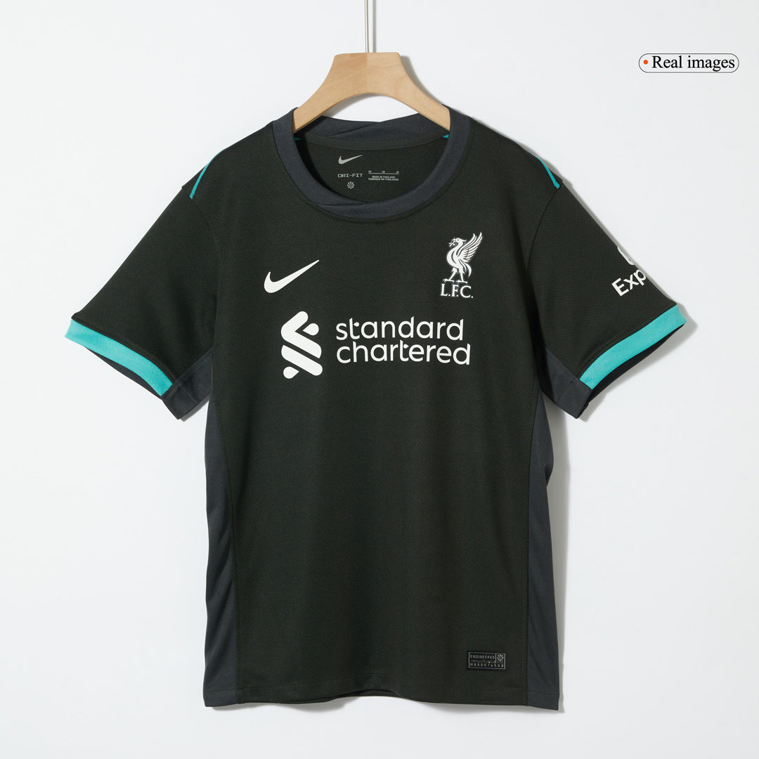 Set Tricouri Fotbal Liverpool Deplasare 2024/25 Pentru Copii.
