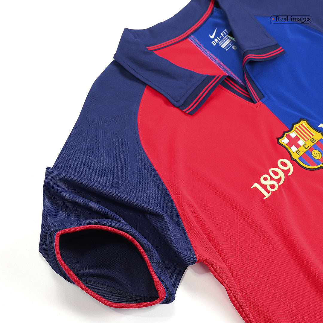 Tricouri Fotbal Vintage Barcelona Acasă 1999/00