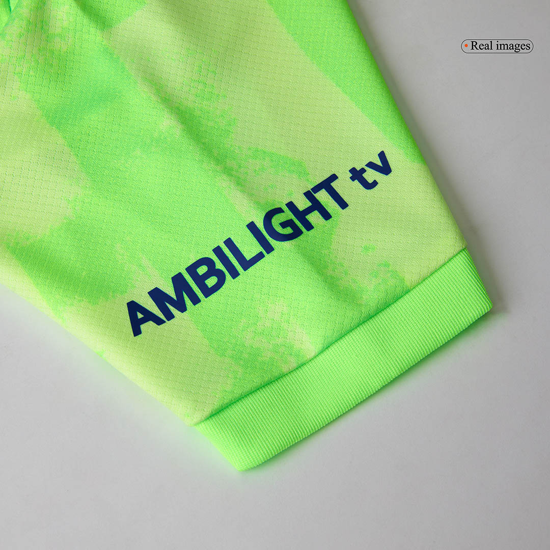 Set Tricouri Fotbal Barcelona Treilea 2024/25 Pentru Copii - UCL (Spotify Logo Without Text).