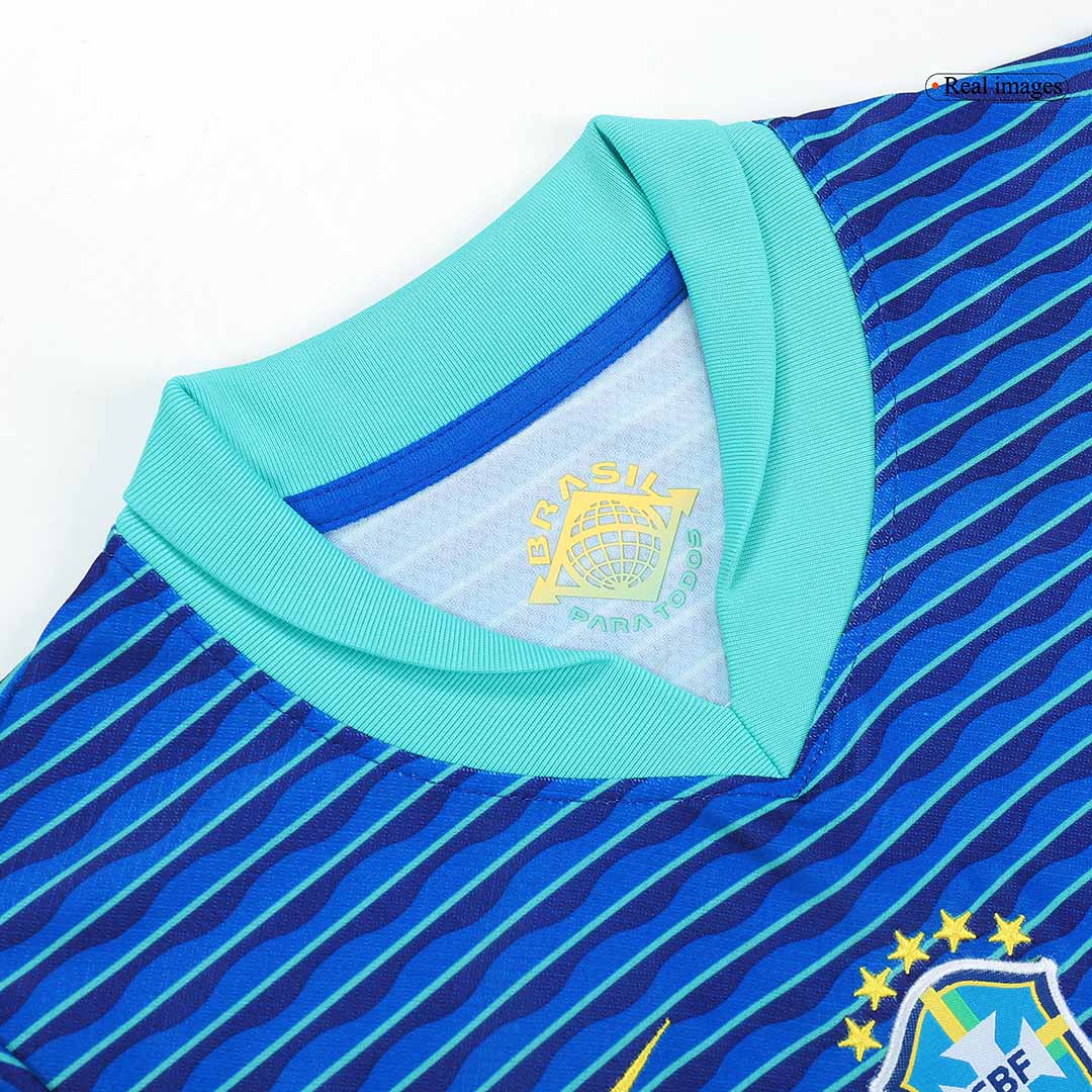 Set Tricouri Fotbal Brazilia Deplasare 2024 Pentru Copii