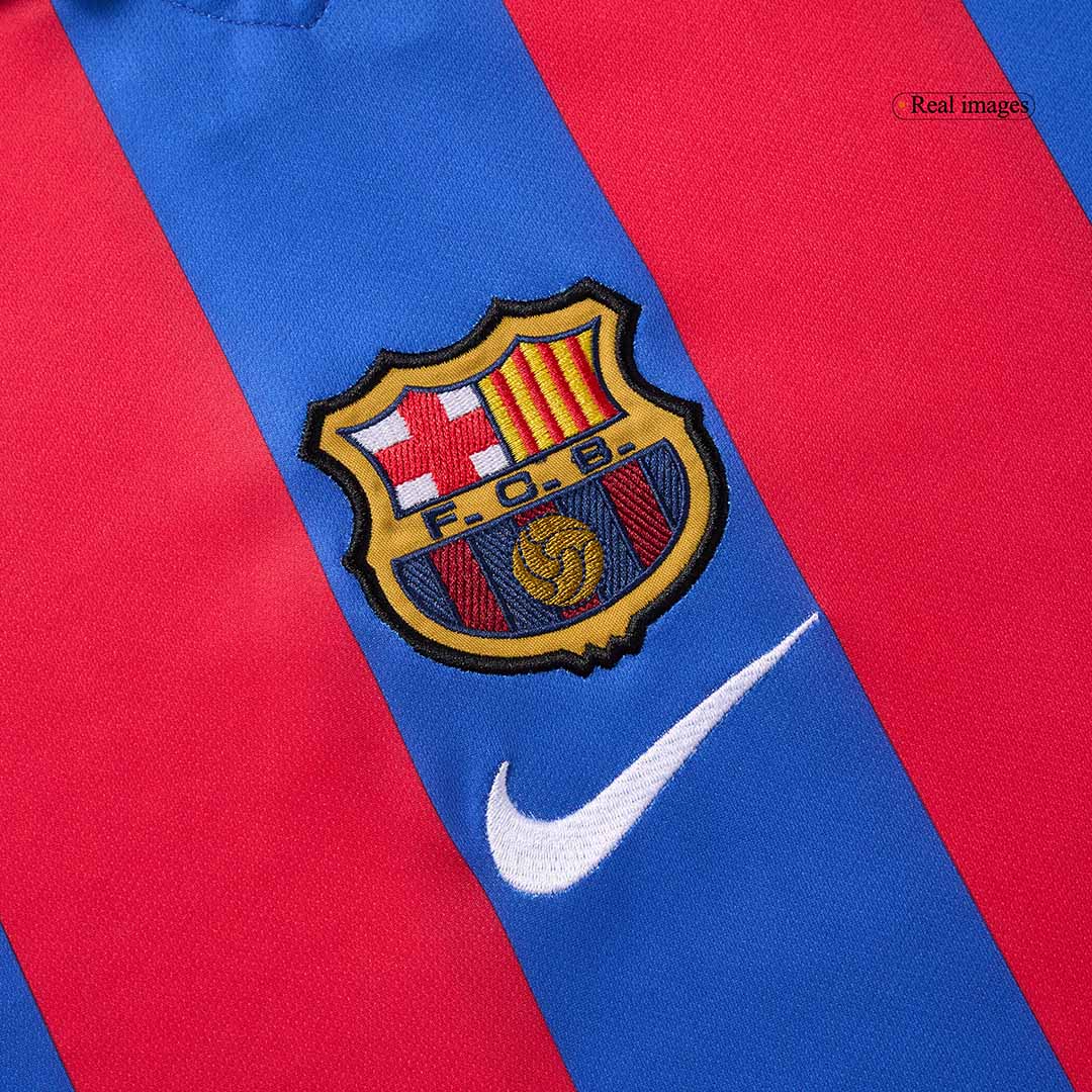 Tricouri Fotbal Vintage Barcelona Acasă 2001/02