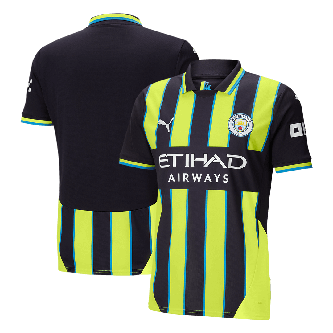 Tricouri Fotbal Manchester City Deplasare 2024/25 (mărime mare)