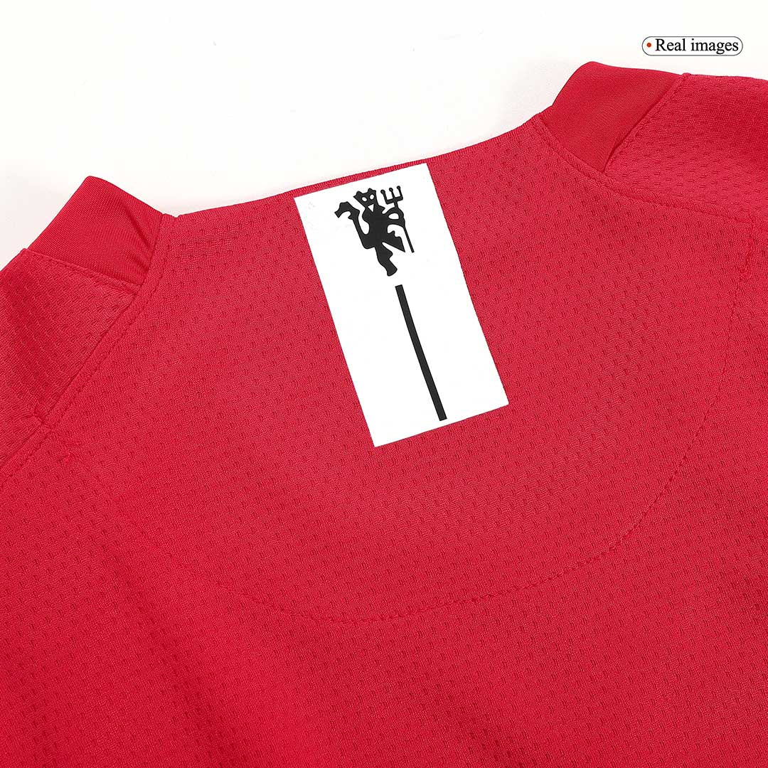 Tricouri Fotbal Vintage Manchester United RONALDO #7 Acasă 2007/08 Mânecă Lungă - UCL Final