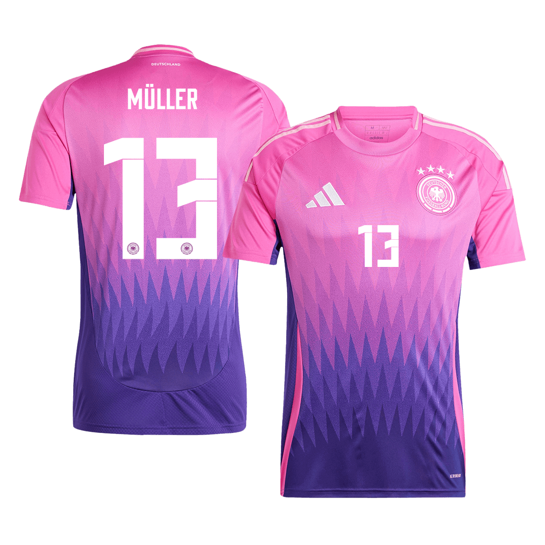 Tricouri Fotbal Germania MÜLLER #13 Deplasare 2024 - Super (mărime mare)
