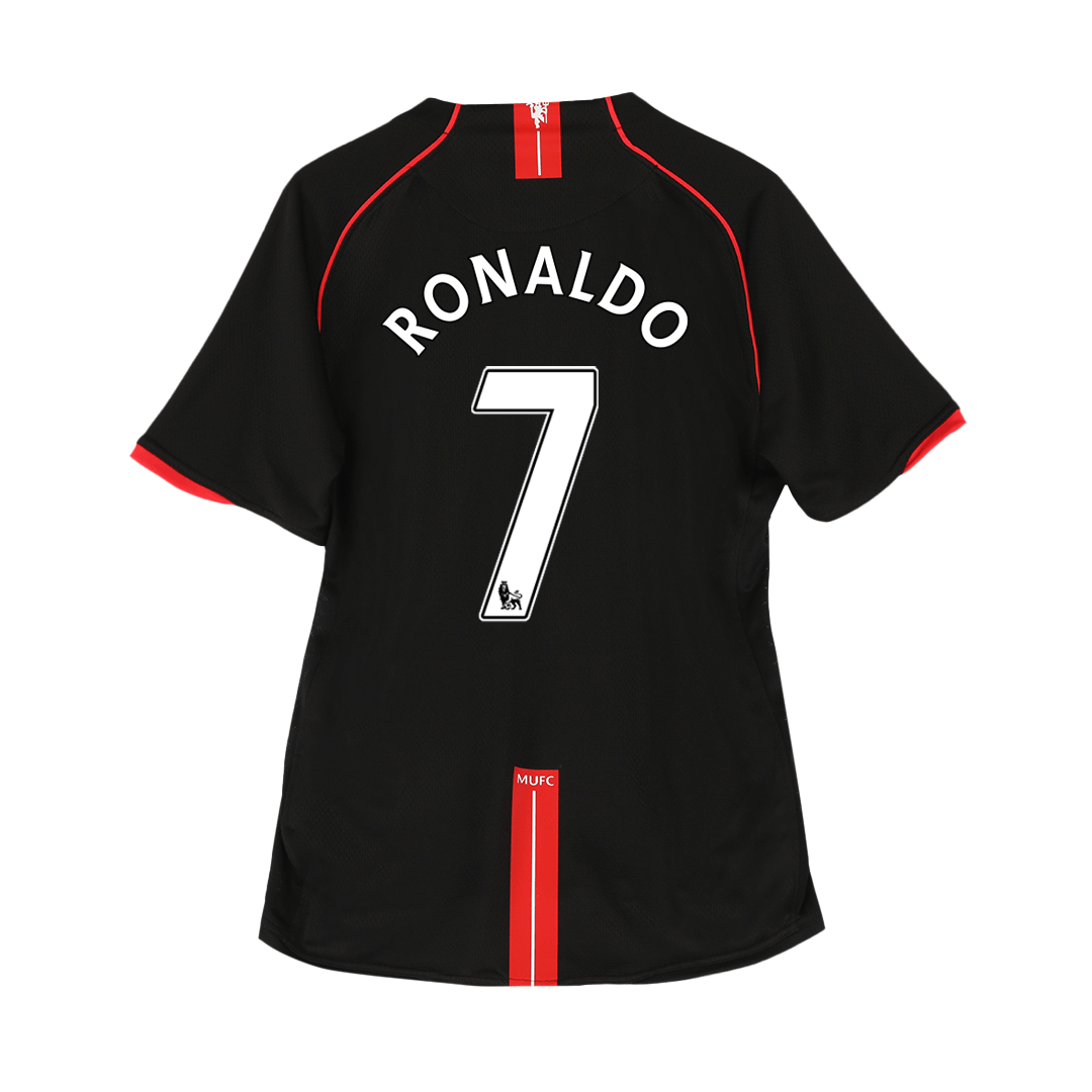 Tricouri Fotbal Vintage Manchester United RONALDO #7 Deplasare 2007/08