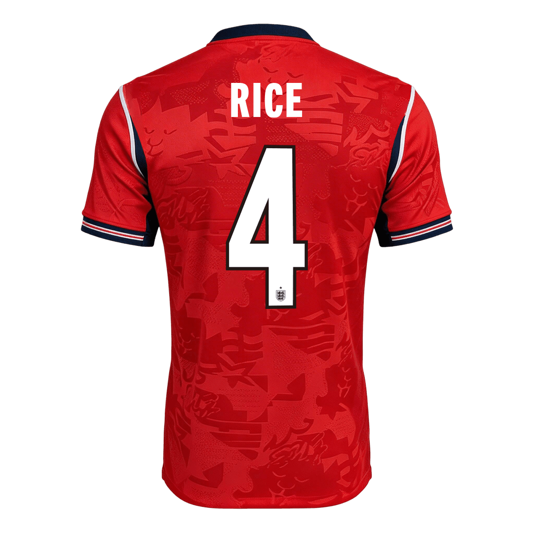 Tricouri Fotbal Anglia RICE #4 Deplasare Cupa Mondială 2026 Authentic