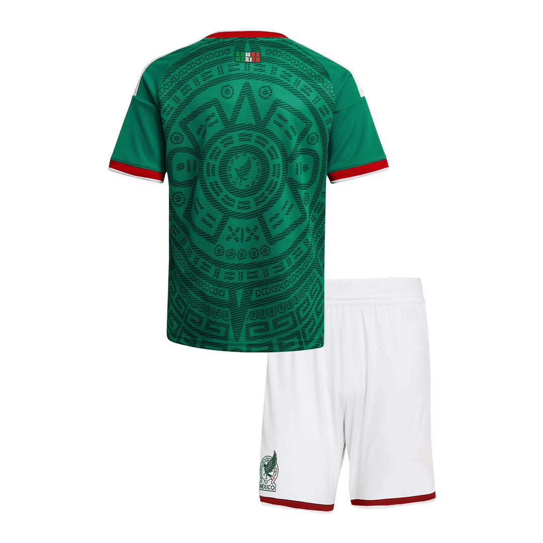 Set Tricouri Fotbal Mexico Acasă 2026 Pentru Copii - Premium