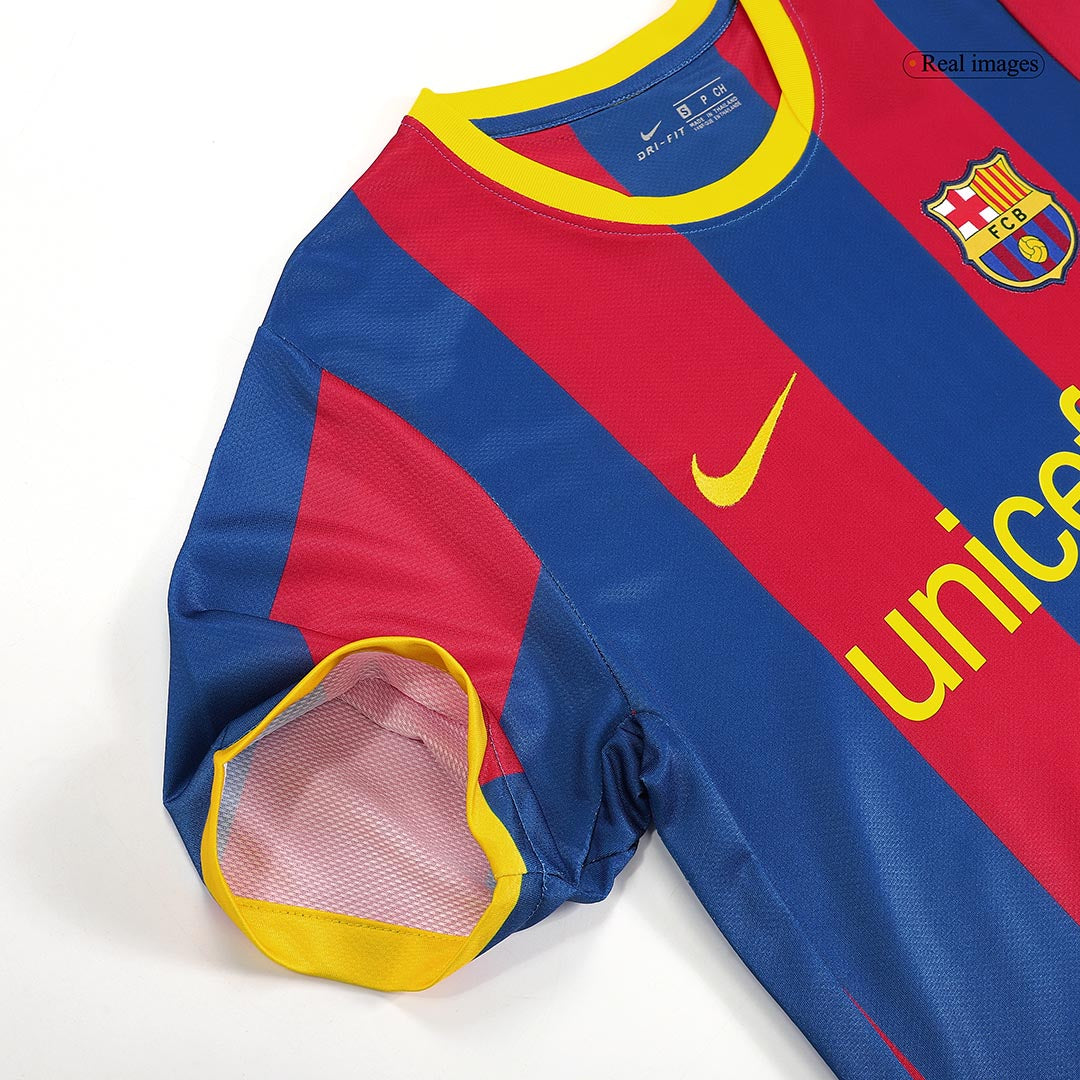 Tricouri Fotbal Vintage Barcelona Acasă 2010/11