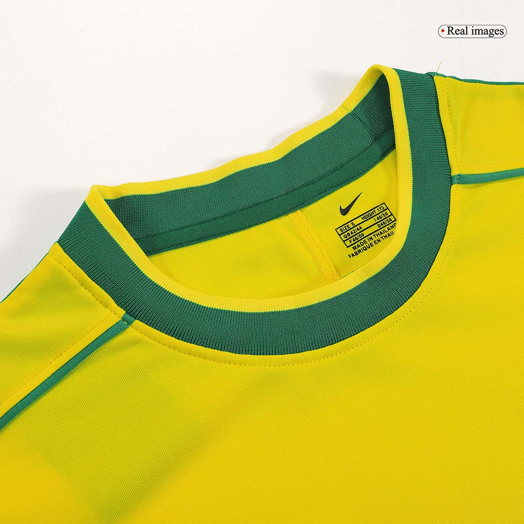 Tricouri Fotbal Vintage Brazilia RONALDO #9 Acasă 1998