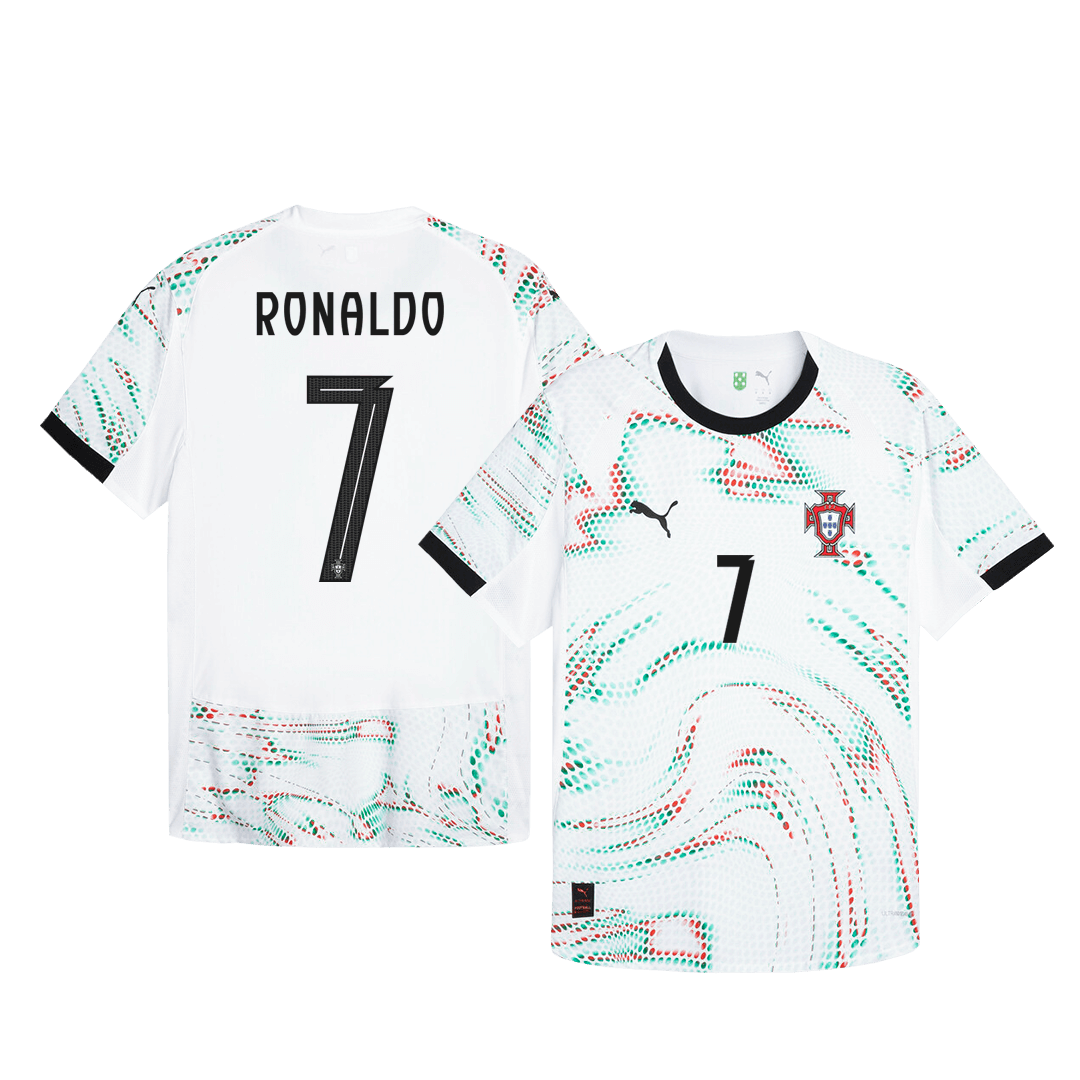 Tricouri Fotbal Portugalia RONALDO #7 Deplasare 2025 Authentic