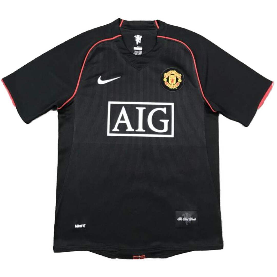 Tricouri Fotbal Vintage Manchester United Deplasare 2007/08