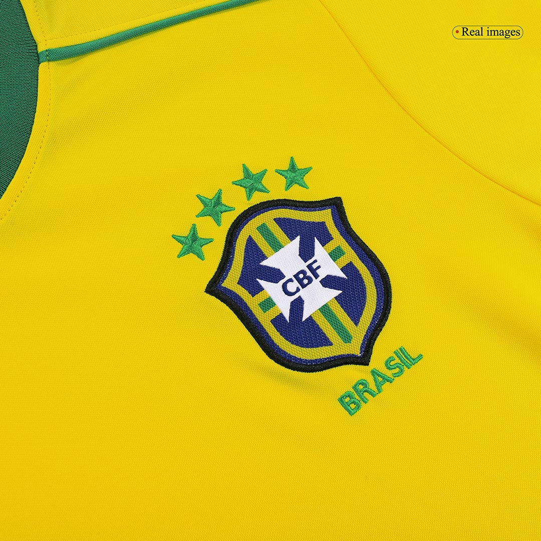 Tricouri Fotbal Vintage Brazilia RONALDO #9 Acasă 1998