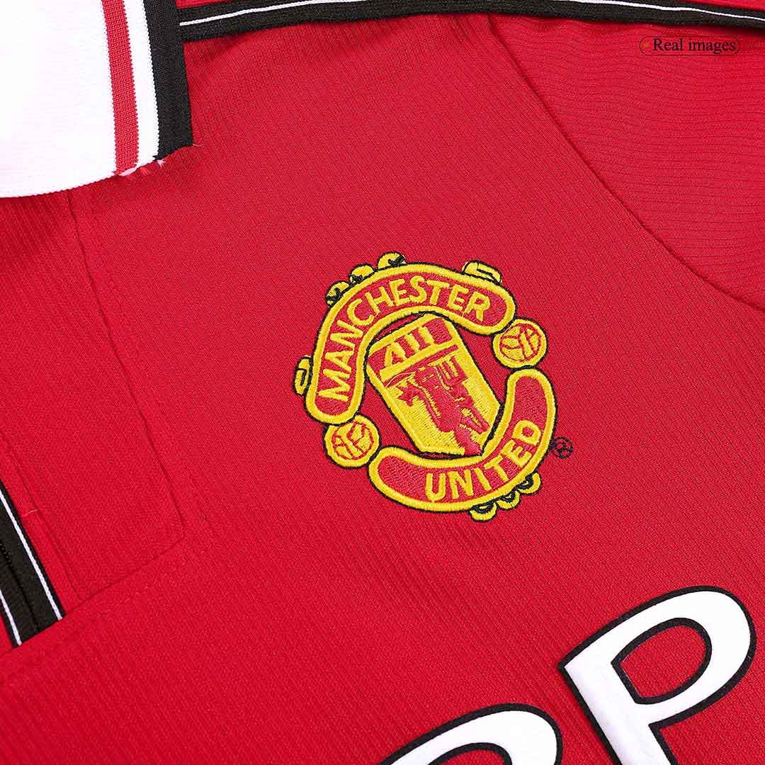 Tricouri Fotbal Vintage Manchester United Acasă 1998/99 Mânecă Lungă
