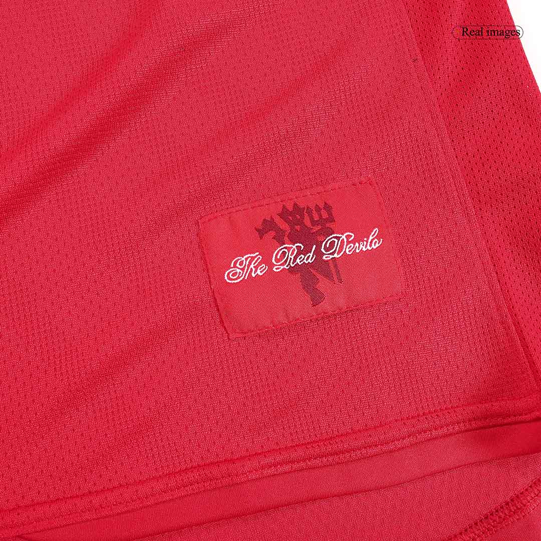 Tricouri Fotbal Vintage Manchester United Acasă 2007/08 Mânecă Lungă