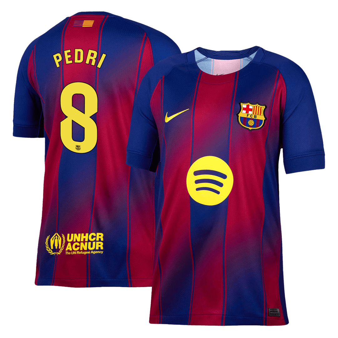 Tricouri Fotbal Barcelona PEDRI #8 Acasă 2025/26