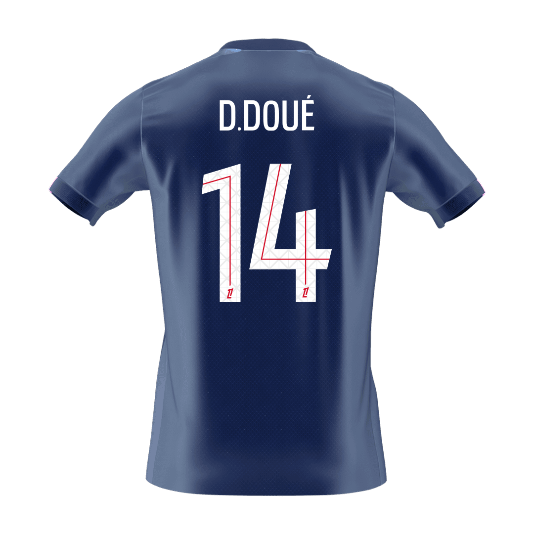 Tricouri Fotbal PSG D.DOUÉ #14 Acasă 2025/26 - Premium