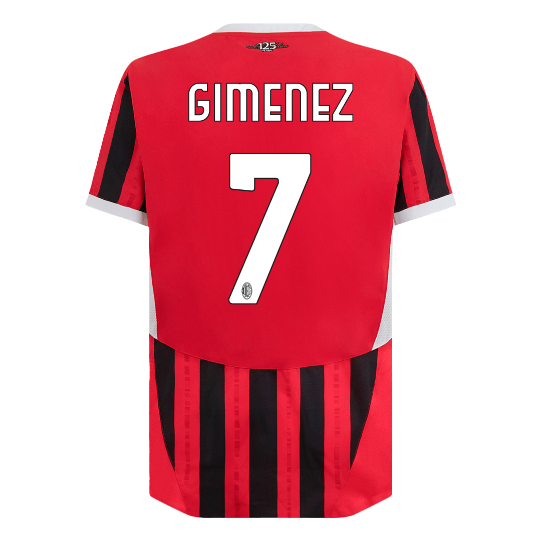 Tricouri Fotbal AC Milan GIMENEZ #7 Acasă 2024/25 Authentic