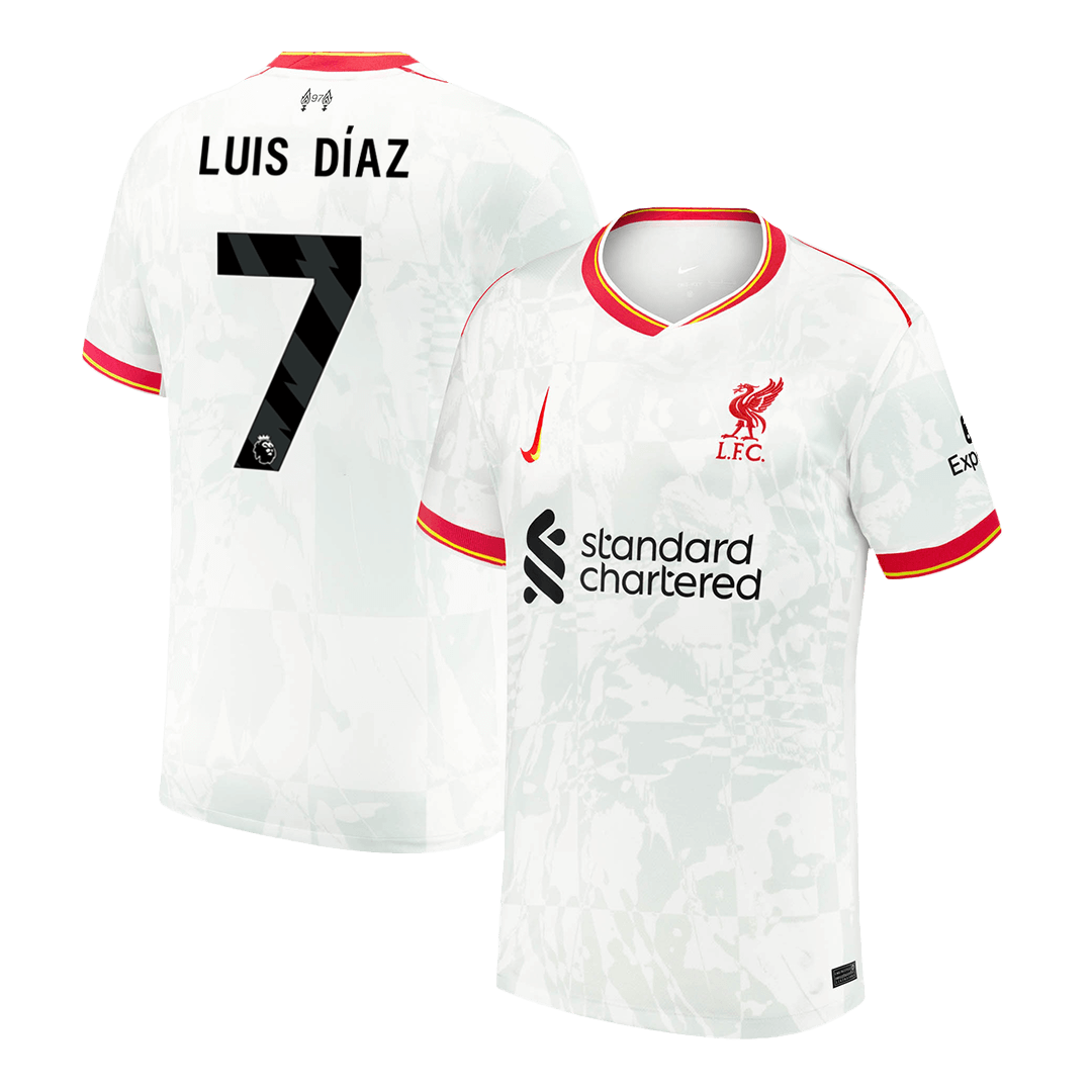 Tricouri Fotbal Liverpool LUIS DÍAZ #7 Treilea 2024/25 (mărime mare)