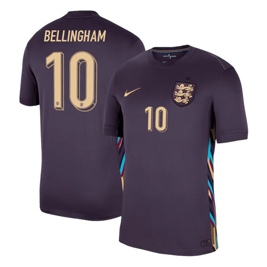 Tricouri Fotbal Anglia BELLINGHAM #10 Deplasare 2024