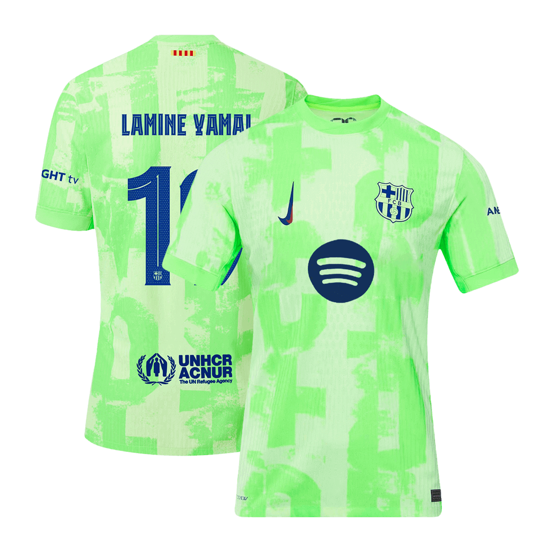 Tricouri Fotbal Barcelona LAMINE YAMAL #19 Treilea 2024/25 Authentic - UCL(Spotify Logo Without Text)