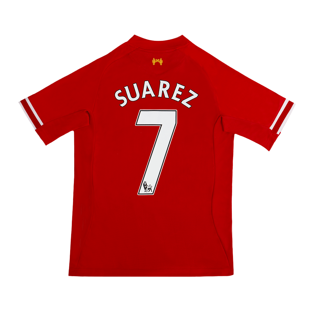 Tricouri Fotbal Vintage Liverpool SUAREZ #7 Acasă 2013/14