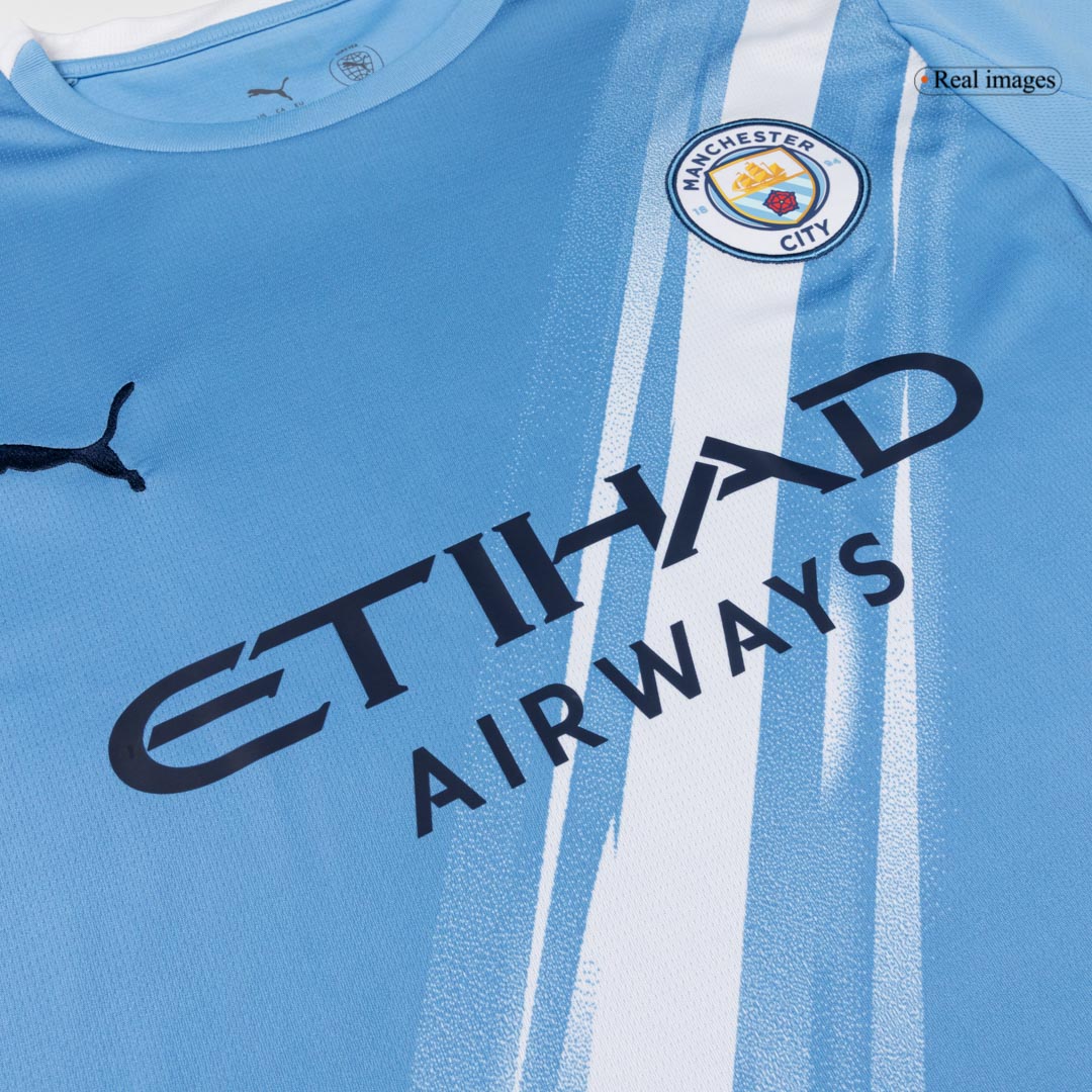 Tricouri Fotbal Manchester City REIJNDERS #4 Acasă 2025/26 - Premium