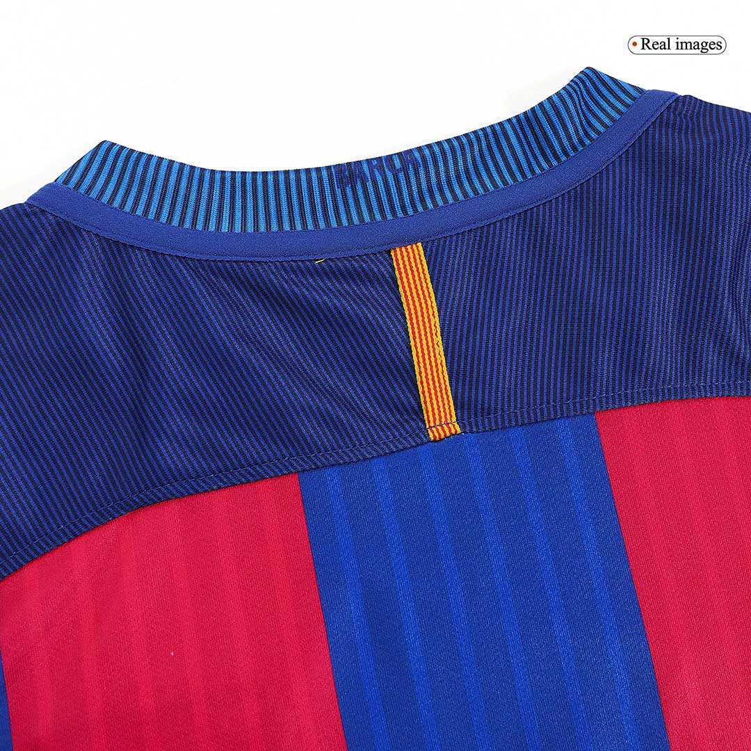 Tricouri Fotbal Vintage Barcelona Acasă 2016/17 (mărime mare)