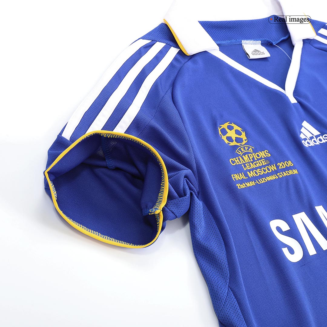 Tricouri Fotbal Vintage Chelsea Acasă 2008 - UCL Final