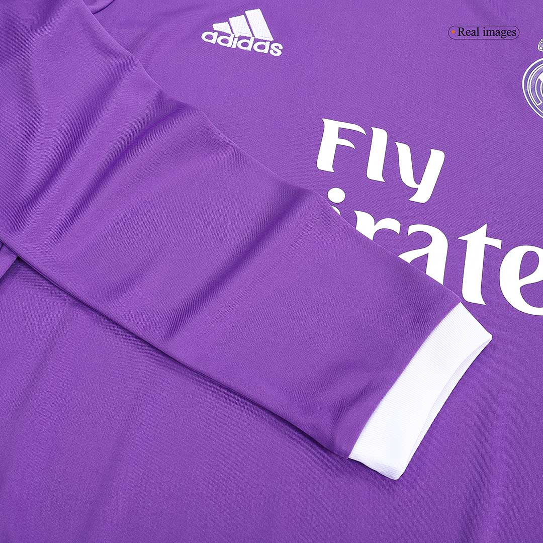 Tricouri Fotbal Vintage Real Madrid Deplasare 2016/17 Mânecă Lungă