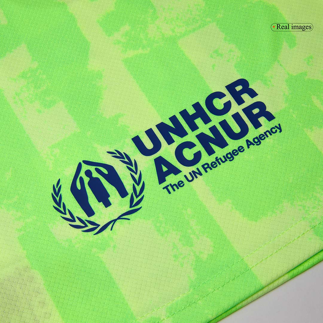 Set Tricouri Fotbal Barcelona Treilea 2024/25 Pentru Copii - UCL (Spotify Logo Without Text).