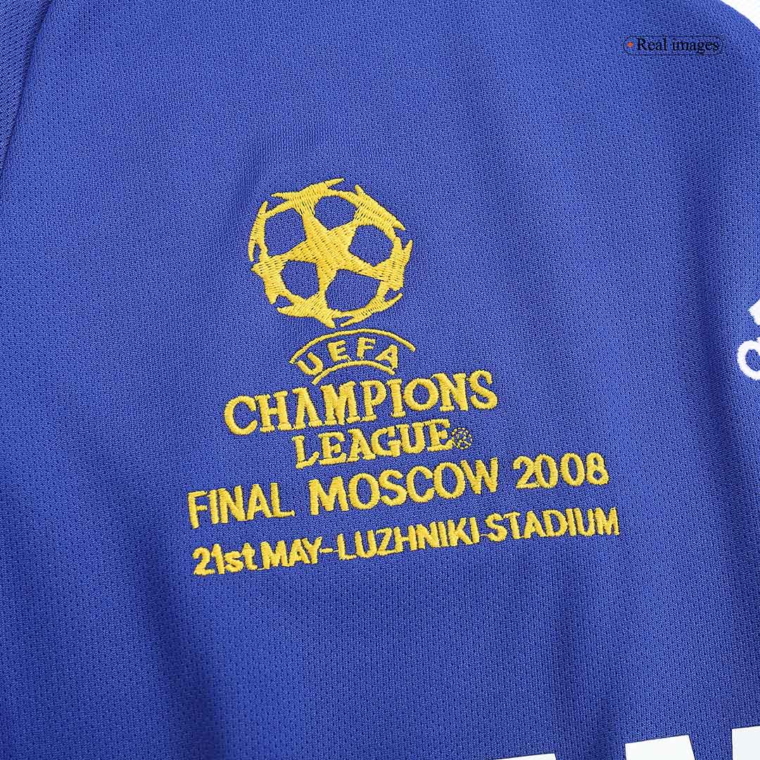 Tricouri Fotbal Vintage Chelsea Acasă 2008 - UCL Final
