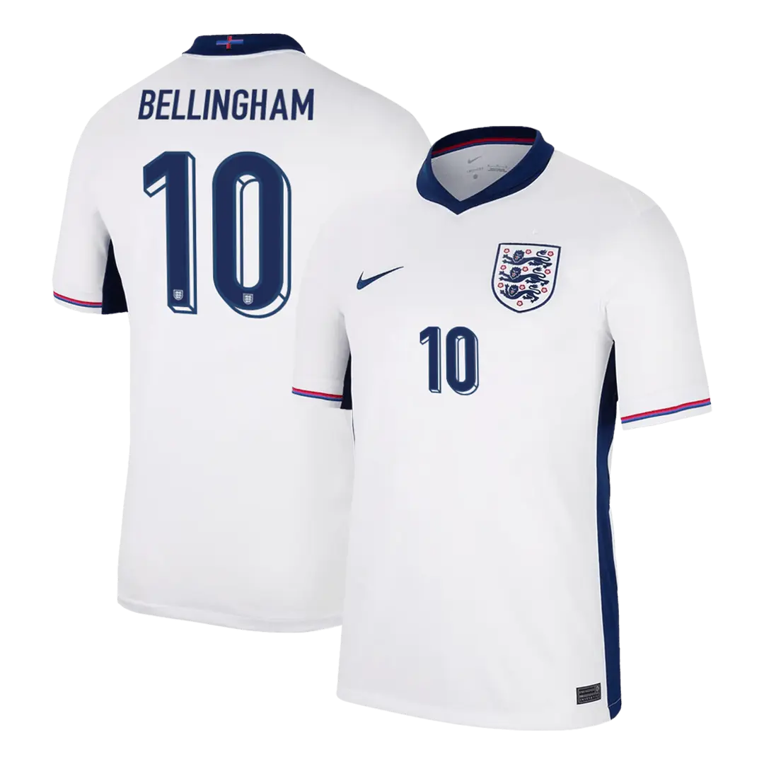 Tricouri Fotbal Anglia BELLINGHAM #10 Acasă 2024 - Super