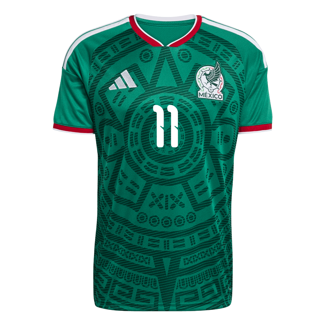 Tricouri Fotbal Mexico S.GIMENEZ #11 Acasă Cupa Mondială 2026