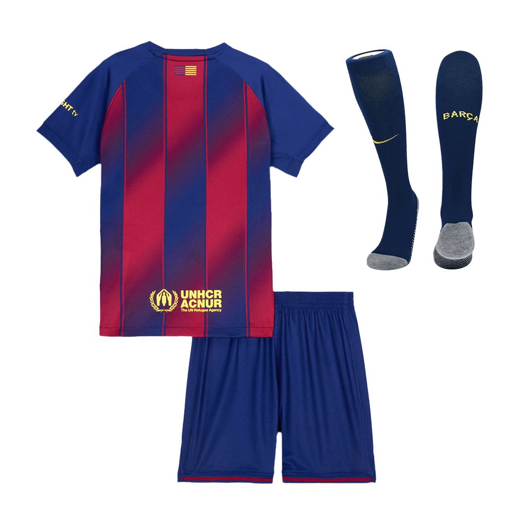 Set Tricouri Fotbal Barcelona Acasă 2025/26 Pentru Copii