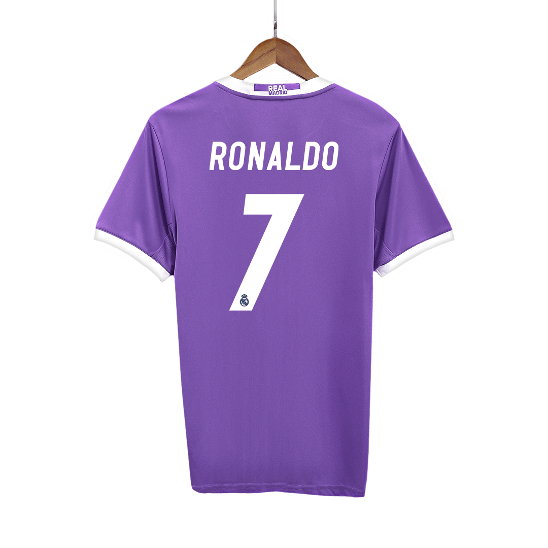 Tricouri Fotbal Vintage Real Madrid RONALDO #7 Deplasare 2016/17