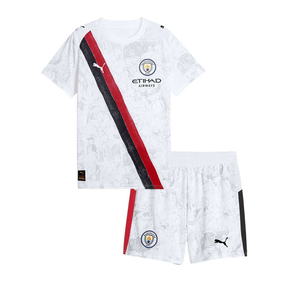 Set Tricouri Fotbal Manchester City KidSuper 2025/26 Pentru Copii - Club World Cup