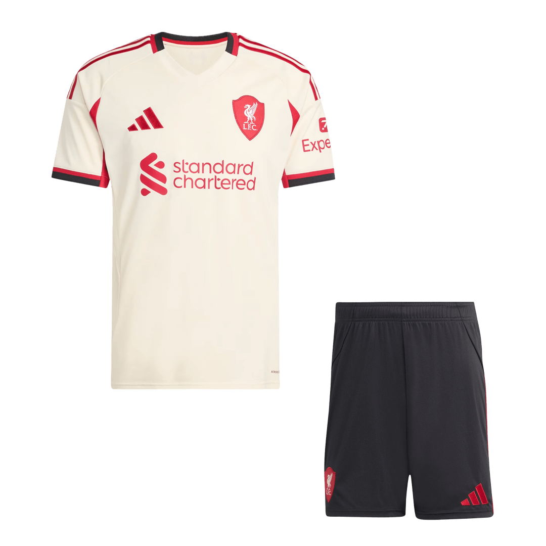 Set Tricouri Fotbal Liverpool Deplasare 2025/26