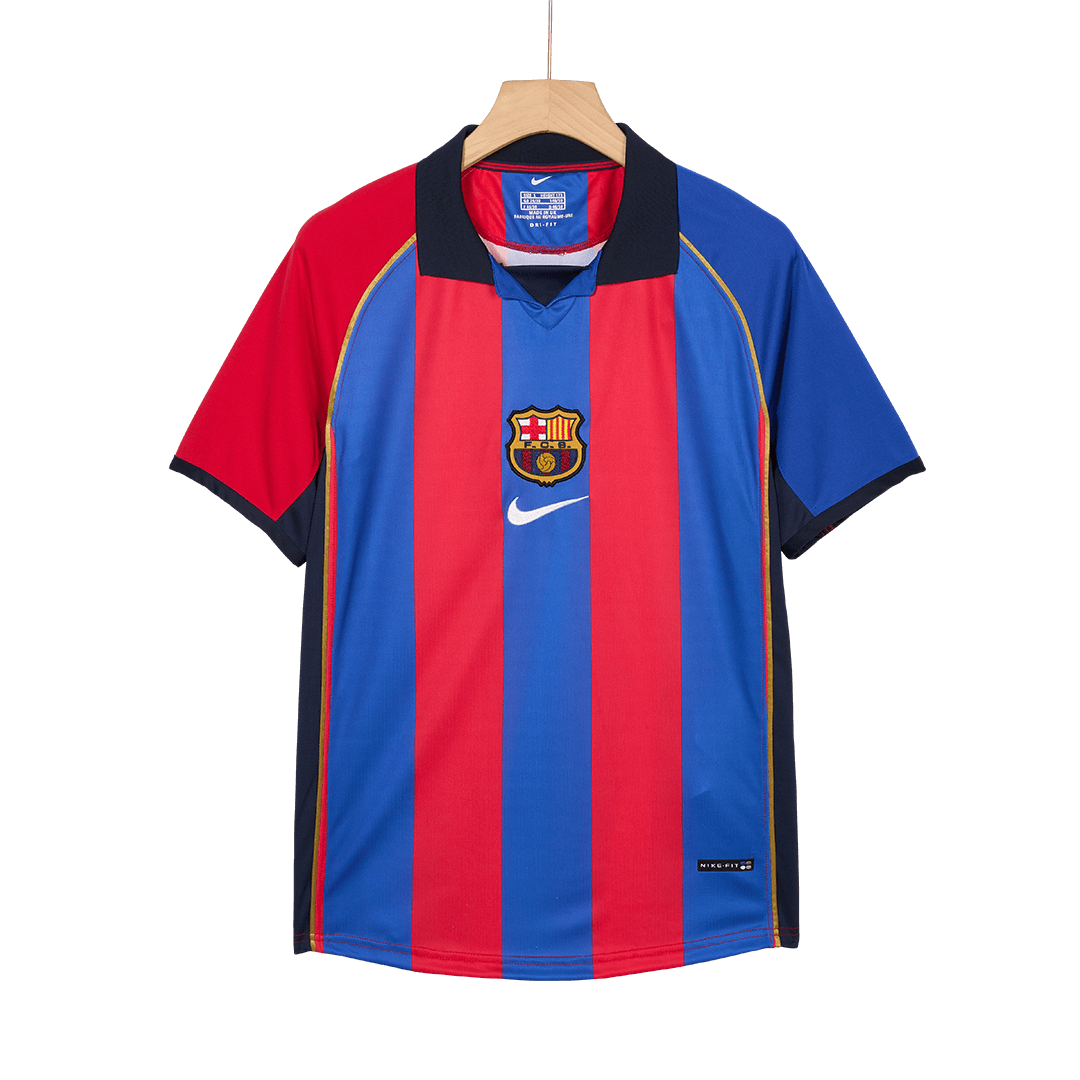 Tricouri Fotbal Vintage Barcelona Acasă 2001/02