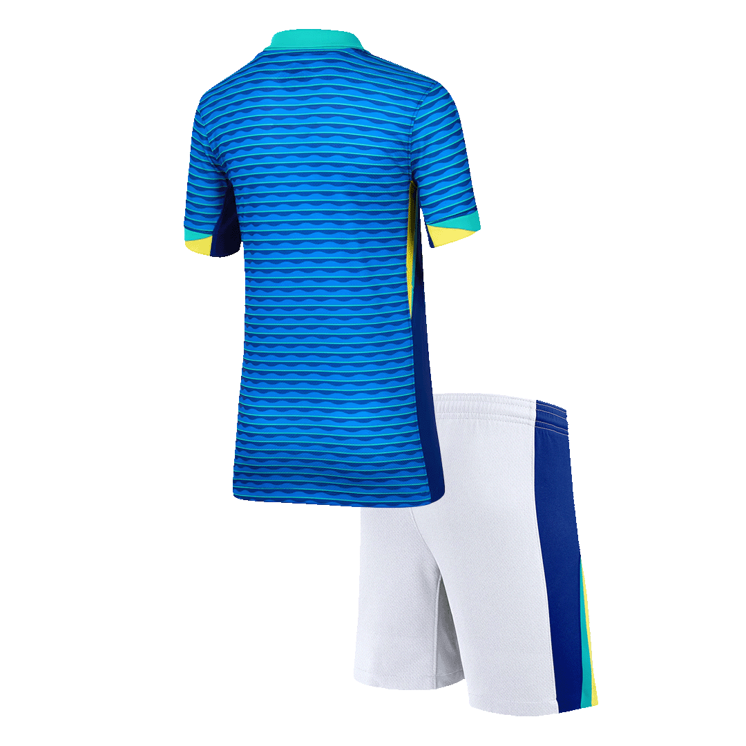Set Tricouri Fotbal Brazilia Deplasare 2024 Pentru Copii