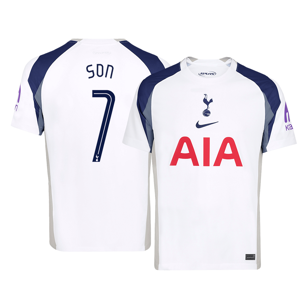 Tricouri Fotbal Tottenham Hotspur SON #7 Acasă 2025/26 - UCL