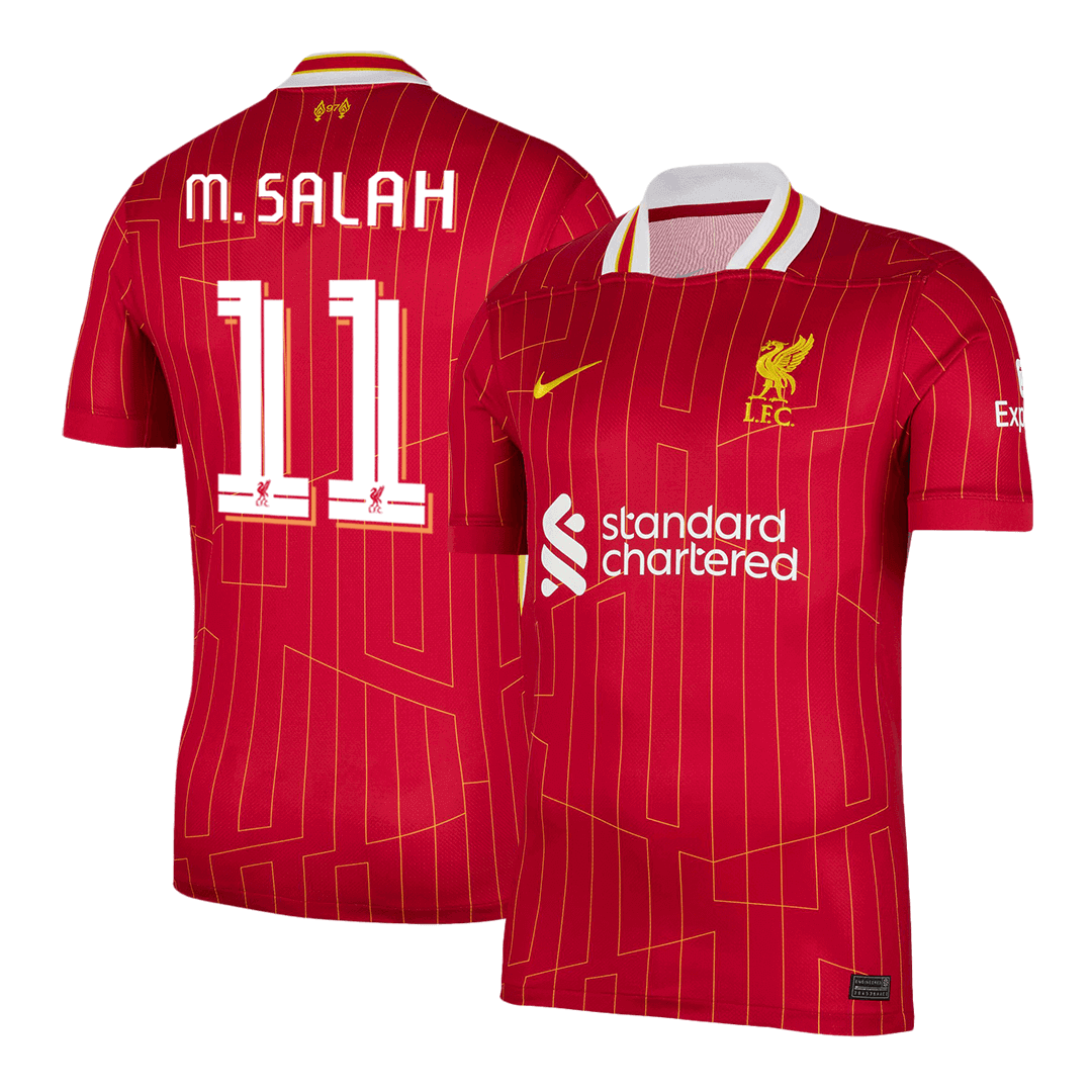 Tricouri Fotbal Liverpool M.SALAH #11 Acasă 2024/25 UCL - Super (mărime mare)