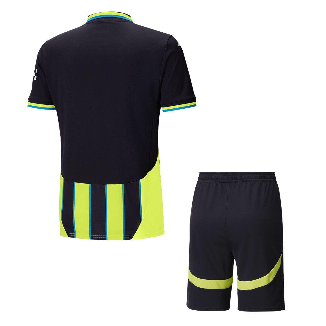 Set Tricouri Fotbal Manchester City Deplasare 2024/25.